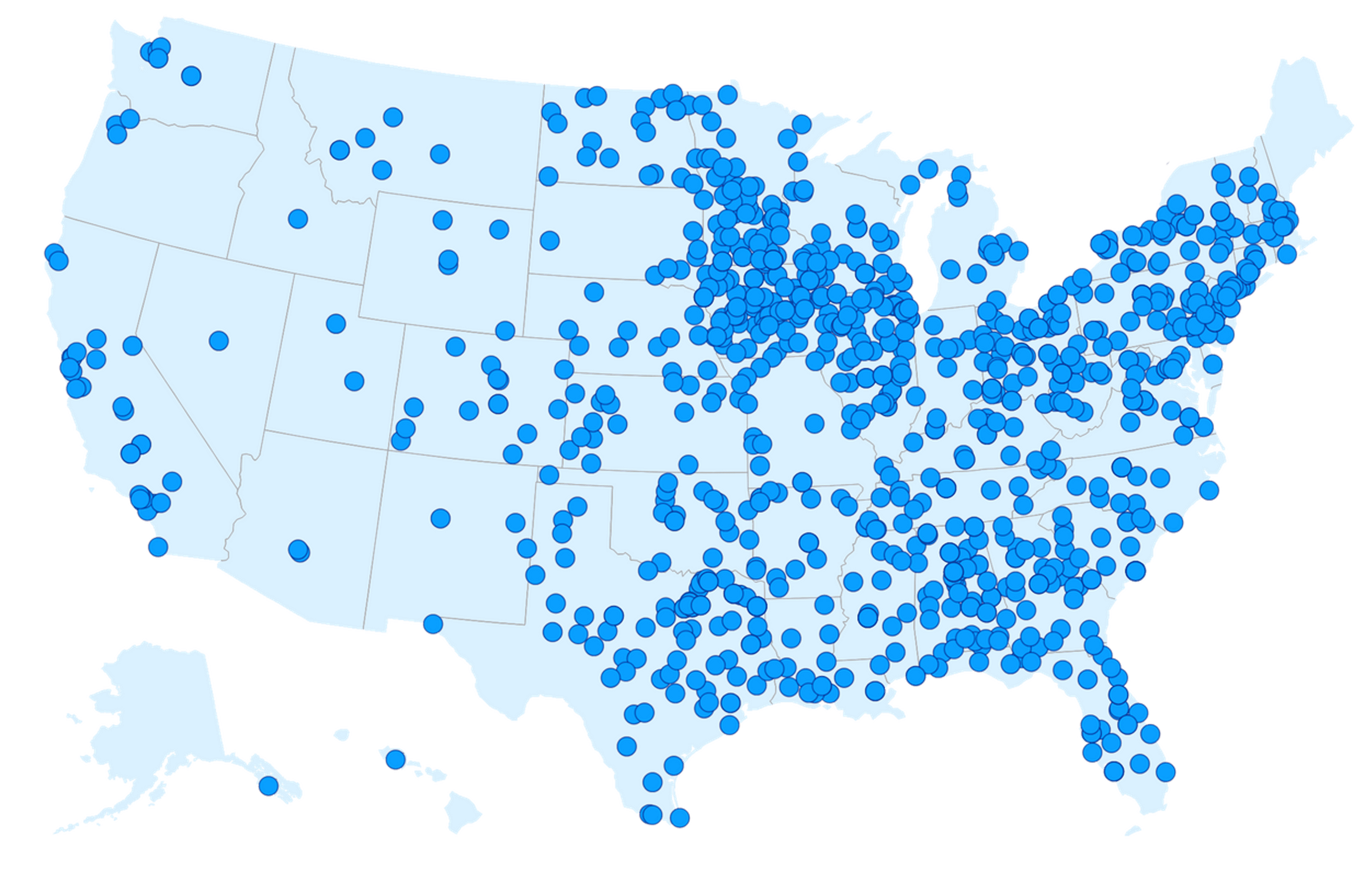 Partial Map of Main Street Clients